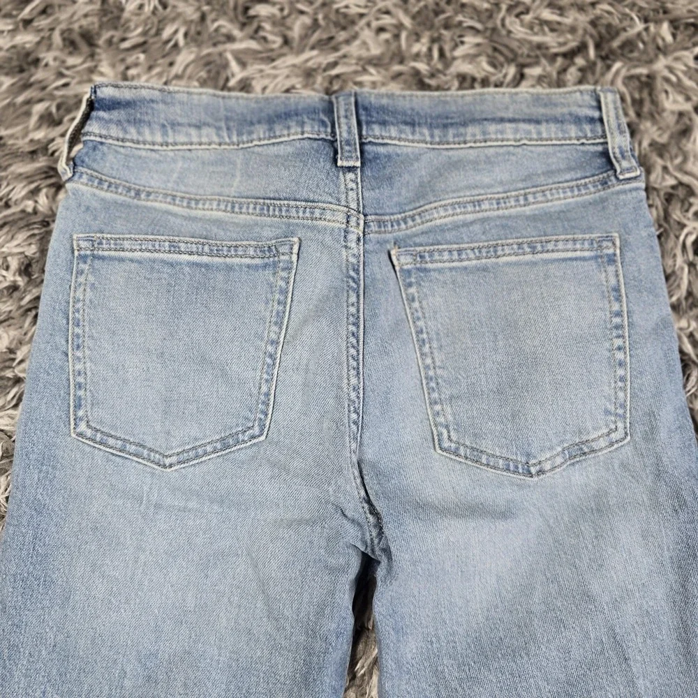 Old Navy Jeans Boys 14 Slim Light Wash Built-In Distressed Adjustable Waist